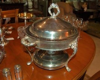 Silver plate chafing dish