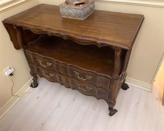 10. Thomasville French Provincial wood server. $260
