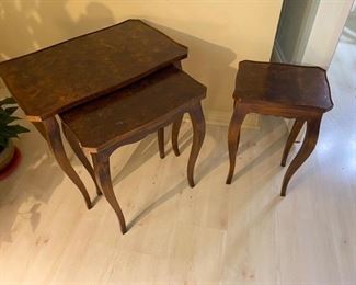 19. Ethan Allen Made in Italy nesting tables, largest 23”L x 15”D x 22”H.    $185