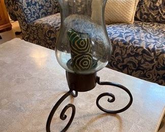 57. Large candle with stand   $30