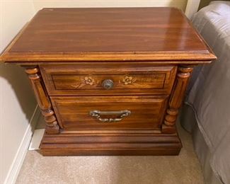 52.  Pair of night stands  25 3/4”W x 15 3/4”D x 21 3/4”  $95