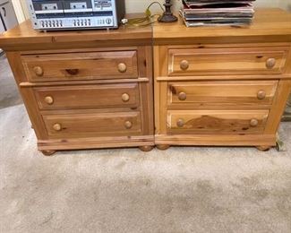 51. Pair of night stands 30”W x 18”D x 30”D. $180