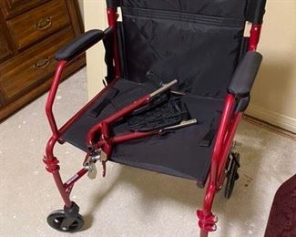 41. Folding wheelchair. $60