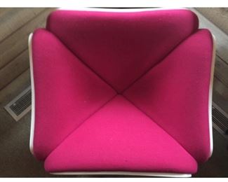 Pink and White Pierre Paulin Lounge Chair F303, great shape!