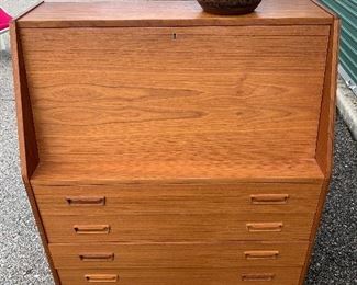 House of Denmark Teak Drop Front Desk