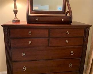Ethan Allen Dawson dresser and mirror, British Classics, 