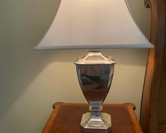 Ethan Allen Silver Table Lamp
