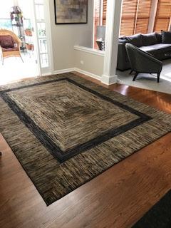 Area Rug and pad, Neutral colors, 11 x 8 - $ 75.00  