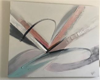 Contemporary Oil on Canvas  Wall Art (5 feet in length by 4 feet in height) by artist Lee Reynolds  $ 25.00