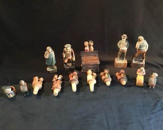 Carved Mechanical Couple Bottle Stoppers and More