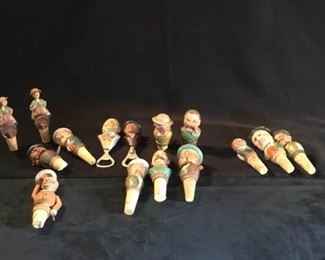 Carved Wooden Bottle Stoppers and More
