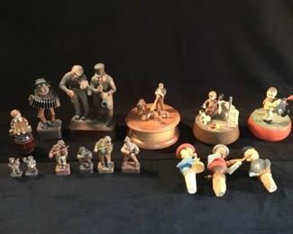 Musical Themed Carved Figurines