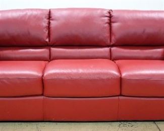 Natuzzi Italia Leather Sofa, 37" High x 91" Long x 35" Deep