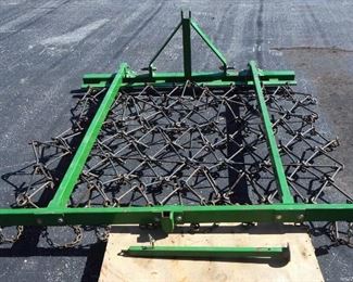 6' x 8' Frame Mounted Chain Harrows
