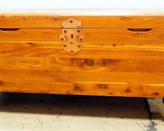 Rolling Storage Trunk With Hinged/Track Lid, On Wheels, No Key, 17.5" High x 44" Wide x 19" Deep