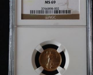 1986 American Eagle United States $5  MS 69