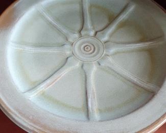 Vintage Frankoma Wagon wheel plate pottery