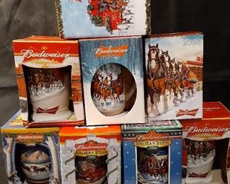 Budweiser Holiday steins, decade of the 2000's