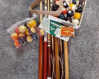 Pool cues and accessories