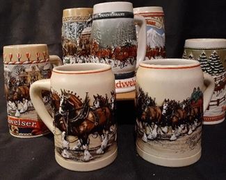 Budweiser steins