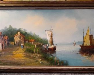 Signed Mary Botto oil painting