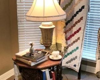 Great book table and quilt ladder