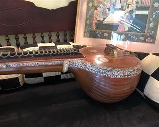 Sitar is over 150 yrs. old.  Has been well played and well loved.  BEAUTIFUL piece!
