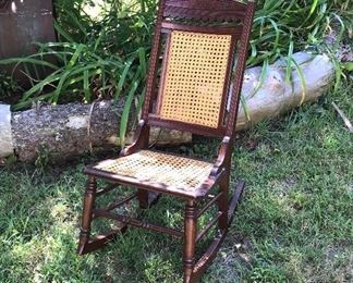  Ice Caned Rocking Chair
