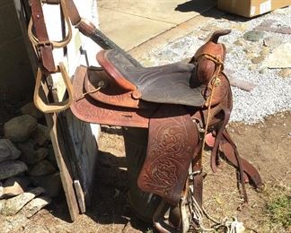 Vintage Leather Saddle