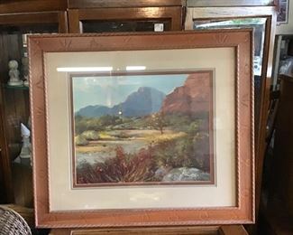 Art Print by Vernon Kerr in Wood ‘Branded’ Frame 