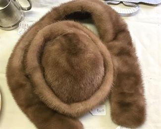 Mink Hat and Collar