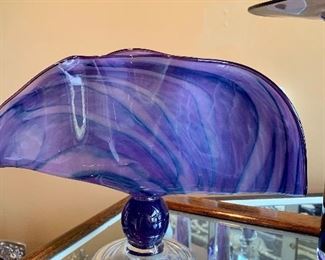 Art glass collection of perfume bottles, vases & paperweights