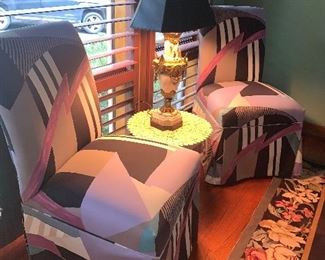 Geometrical deign chairs
