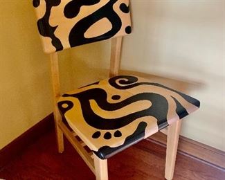  hand painted maple chair in 