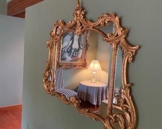 Large Gold Vintage Mirror