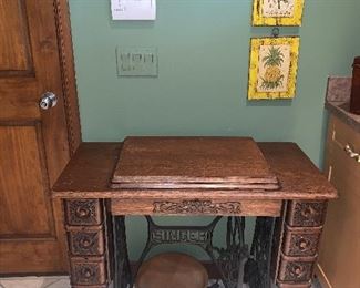 Vintage sewing cabinet