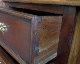 Construction is dovetail drawers on antique armoires 