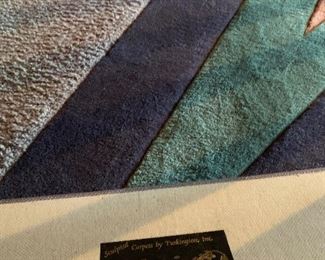 Custom rug by Turklington. Puffs of Petoskey 