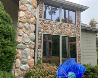 Art glass flower