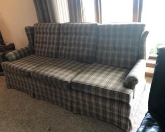 Plaid sofa 