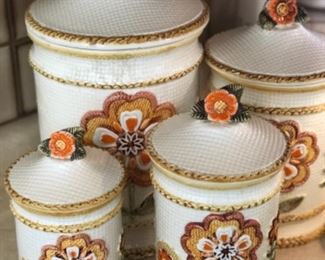 Sweet Ceramic Retro Canisters