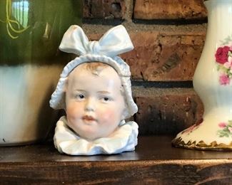 Porcelain Baby Face Trinket Box