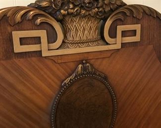 Beautiful Antique twin beds with nearly new mattresses