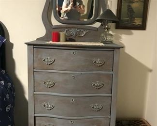 Antique dresser with mirror