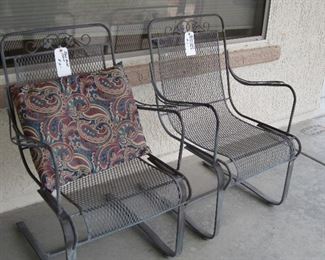 Black Metal Patio Chairs $6. ea.