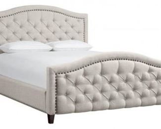 $389 King Tufted Bed linen color 