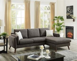 $549 New Right Facing Sofa Mid Century modern Assembled