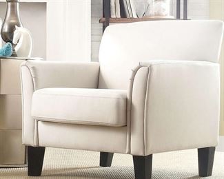 $198 New Accent Arm Chair Ivory Assembled