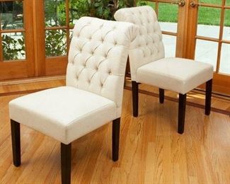 $165 Set of 2 Dining Chairs. Great for small bistro set, or end chairs to your dining table. 