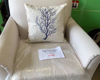 $198 New Accent Chair with toss pillow